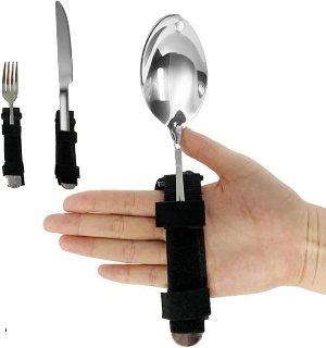 P-Disabled Eating Aid Adaptive Utensil Holder 