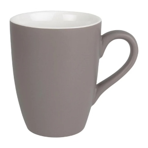 Olympia Matt Pastel Mug Grey 340ml (Pack of 6) [CS041]