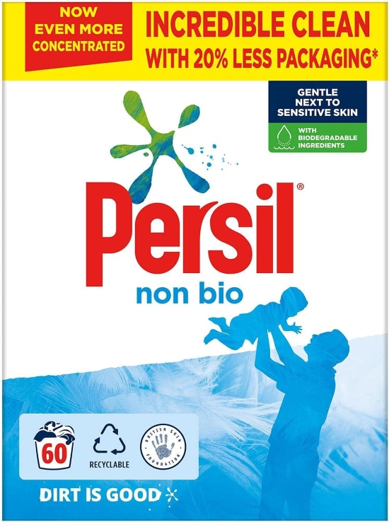 Persil Non Bio Washing Powder 60 Wash (pk 4)