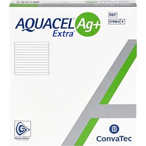 P-Aquacel AG+ Extra Silver Hydrofiber Wound Dressing 15 x 15cm (pk 5)